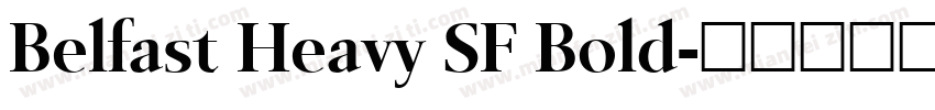 Belfast Heavy SF Bold字体转换